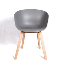 HEY Chair with Armrest เก้าอี้รับประทานอาหาร มีที่วางแขน ขาเหล็กลายไม้