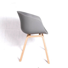 HEY Chair with Armrest เก้าอี้รับประทานอาหาร มีที่วางแขน ขาเหล็กลายไม้