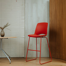 TULOK Barstool with Metal Legs สตูลสูง มีพนักพิง ขาเหล็ก