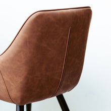 GANDALF Lux Chair with Armrest เก้าอี้รับประทานอาหาร เบาะหนัง มีที่วางแขน - favchair.