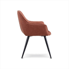 GANDALF Lux Chair with Armrest เก้าอี้รับประทานอาหาร เบาะหนัง มีที่วางแขน - favchair.