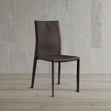 HARALD Lux Chair เก้าอี้รับประทานอาหาร เบาะหนัง ขาเหล็ก - favchair.
