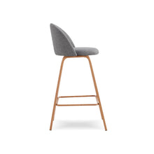 HEIMDALL Cloud Wood Barstool with Backrest สตูลสูง มีพนักพิง เบาะผ้า - favchair.