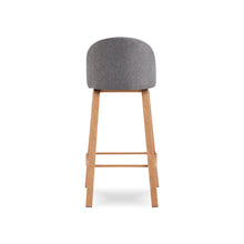 HEIMDALL Cloud Wood Barstool with Backrest สตูลสูง มีพนักพิง เบาะผ้า - favchair.