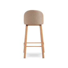 HEIMDALL Cloud Wood Barstool with Backrest สตูลสูง มีพนักพิง เบาะผ้า - favchair.