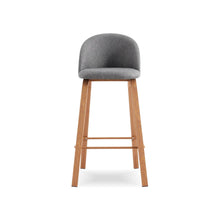 HEIMDALL Cloud Wood Barstool with Backrest สตูลสูง มีพนักพิง เบาะผ้า - favchair.