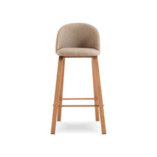 HEIMDALL Cloud Wood Barstool with Backrest สตูลสูง มีพนักพิง เบาะผ้า - favchair.