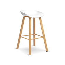 HEY Barstool สตูลสูง ขาเหล็กลายไม้ - favchair.