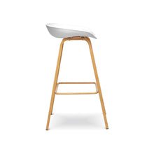 HEY Barstool สตูลสูง ขาเหล็กลายไม้ - favchair.