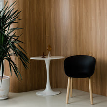 HEY Chair with Armrest เก้าอี้รับประทานอาหาร มีที่วางแขน ขาเหล็กลายไม้ - favchair.