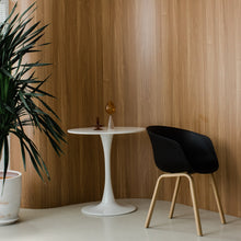 HEY Chair with Armrest เก้าอี้รับประทานอาหาร มีที่วางแขน ขาเหล็กลายไม้ - favchair.