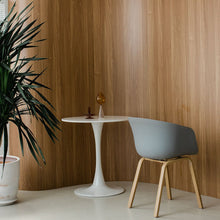 HEY Chair with Armrest เก้าอี้รับประทานอาหาร มีที่วางแขน ขาเหล็กลายไม้ - favchair.