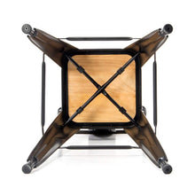 TOLICA Outdoor Wood Barstool with Half-Backrest สตูลสูงเหล็ก เหล็กเคลือบป้องกันสนิม 2 ชั้น ที่นั่งไม้ MDF - favchair.
