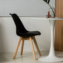 TULIPA Wood Chair เก้าอี้รับประทานอาหาร เบาะหนัง - favchair.