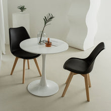 TULIPA Wood Chair เก้าอี้รับประทานอาหาร เบาะหนัง - favchair.