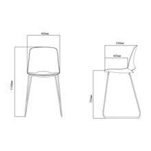 TULOK Barstool with Metal Legs สตูลสูง มีพนักพิง ขาเหล็ก - favchair.