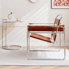 WASELY Lux Chair เก้าอี้โครงเหล็ก ผสานแผ่นหนัง - favchair.