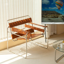 WASELY Lux Chair เก้าอี้โครงเหล็ก ผสานแผ่นหนัง - favchair.