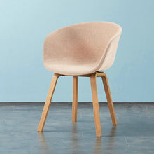 HEY Cloud Chair with Armrest เก้าอี้รับประทานอาหาร มีที่วางแขน เบาะผ้า ขาเหล็กลายไม้