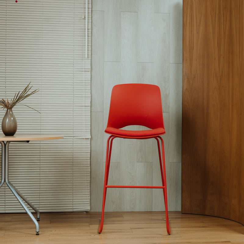 TULOK Barstool with Metal Legs สตูลสูง มีพนักพิง ขาเหล็ก – favchair.