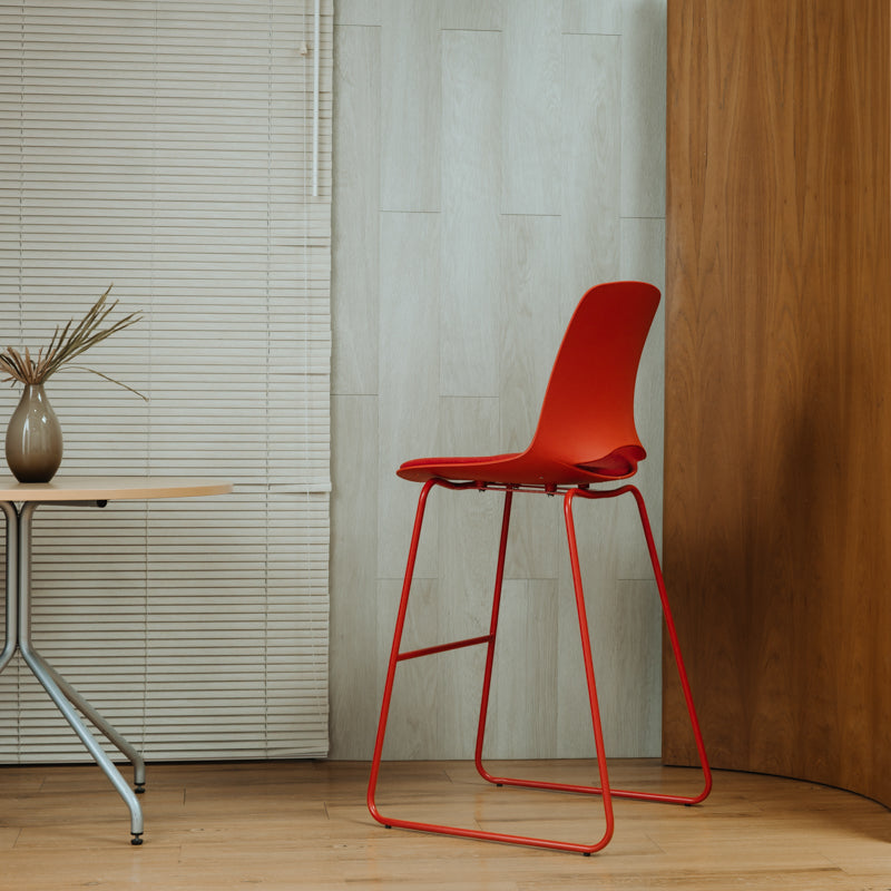 TULOK Barstool with Metal Legs สตูลสูง มีพนักพิง ขาเหล็ก – favchair.