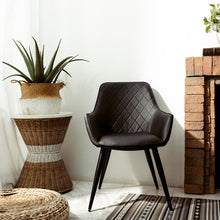 GANDALF Lux Chair with Armrest เก้าอี้รับประทานอาหาร เบาะหนัง มีที่วางแขน - favchair.