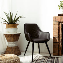 GANDALF Lux Chair with Armrest เก้าอี้รับประทานอาหาร เบาะหนัง มีที่วางแขน - favchair.