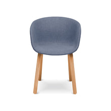 HEY Cloud Chair with Armrest เก้าอี้รับประทานอาหาร มีที่วางแขน เบาะผ้า ขาเหล็กลายไม้ - favchair.