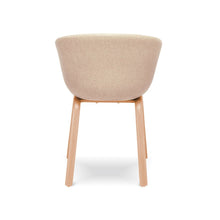 HEY Cloud Chair with Armrest เก้าอี้รับประทานอาหาร มีที่วางแขน เบาะผ้า ขาเหล็กลายไม้ - favchair.