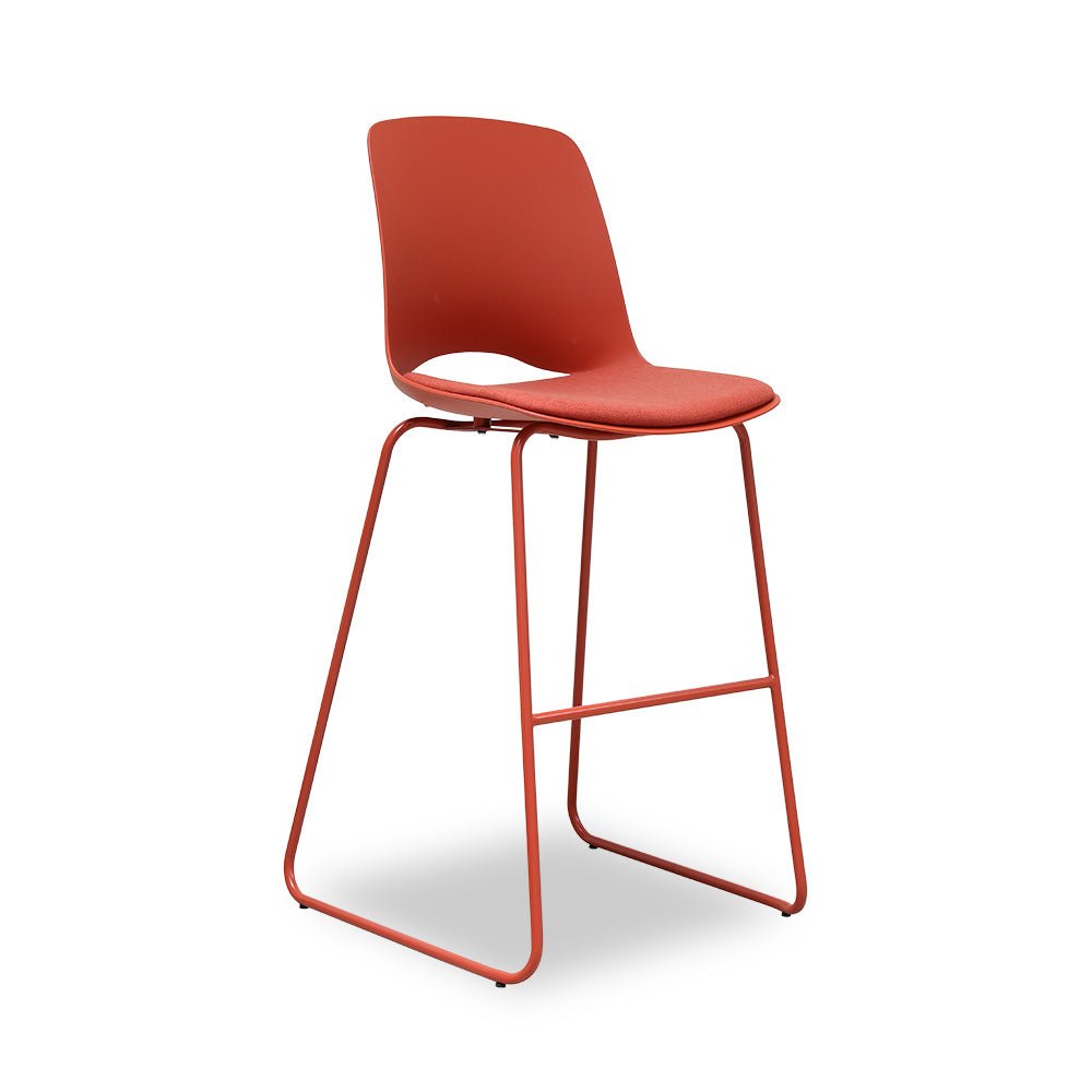 TULOK Barstool with Metal Legs สตูลสูง มีพนักพิง ขาเหล็ก – favchair.
